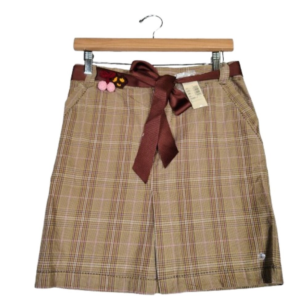 American Eagle Outfitters Skirt Women's 0 Tan Academia Y2K Retro Vintage NWT